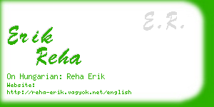 erik reha business card